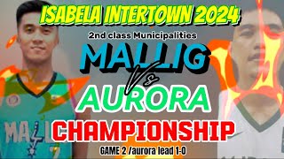 Bakbakan sa Game 2 Mallig laban sa Aurora  Isabela intertown championship [upl. by Remus]