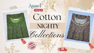 Branded Nighty Collections  Anasvi  ஒரு நைட்டி கூட வாங்கலாம் Free Shipping தான்  Special Offer [upl. by Adeirf]