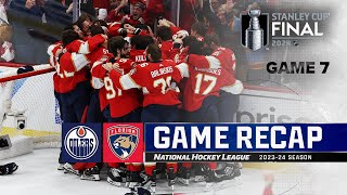 Gm 7 Oilers  Panthers 624  NHL Highlights  2024 Stanley Cup Final [upl. by Scoles]