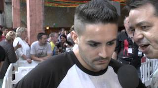 Megapark Mallorca Opening 2015  Menderes Interview 1 [upl. by Anaeed470]