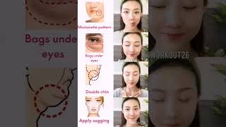 Antiageing face yoga and glowing skin yoga faceexercise glassskin shorts absworkout26 [upl. by Browne778]