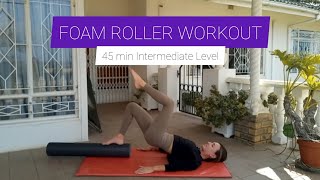 Pilates Foam Roller Workout [upl. by Ecinahc]