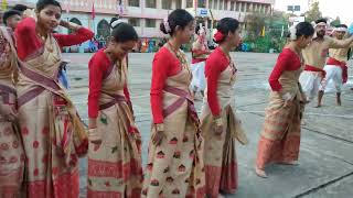 ASSAMESE TRADITIONAL DANCE  ST ANTHONYS COLLEGE WEEK 2023🔥🔥 [upl. by Rapsag]