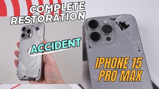 iPhone 15 pro max restoration tech viralvideo iphone16 iphone15promax trending viraltechnb [upl. by Arley]