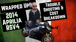 Wrecked Aprilia Completed Troubleshooting amp Cost Breakdown  2014 Aprilia RSV4 [upl. by Main]