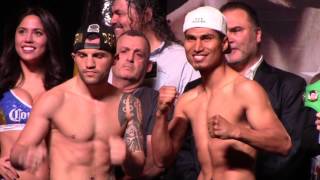 Mickey Garcia vs Dejan Zlaticanin  COMPLETE WEIGH IN amp FACE OFF [upl. by Boynton569]