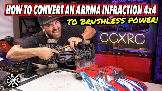 How To Make Your ARRMA Infraction 4x4 MEGA Brushless and Make It Mean [upl. by Ynnavoeg688]