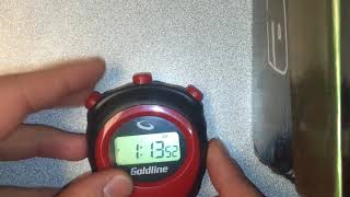 How to turn off the hourly beep on your 2017 Goldline Stopwatch [upl. by Nerrej]