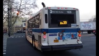 MTA 2000 New Flyer D60HF quotGalaxyquot Articulated 1026ex5508 Bx39 bus [upl. by Dorkas]