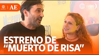 El estreno de “Muerto de risa” con César Riter y Gisela Ponce de León  América Espectáculos HOY [upl. by Erickson]