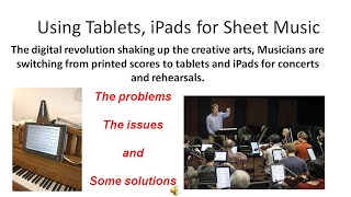 SHEET MUSIC ON TABLETS FOR BANDS  CHOOSING TABLETS [upl. by Claman]