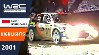 Rallye MonteCarlo 2001 WRC Highlights  Review  Results [upl. by Leanatan]