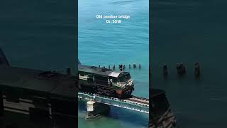 Pamban old railway bridge ridewithrimbu rameshwaram seabridge railwaybridge oldbridge shorts [upl. by Odnam]