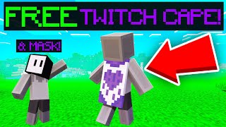 How To Get The Twitch Cape in Minecaft FREE BEDROCKJAVA CAPE [upl. by Anilec230]