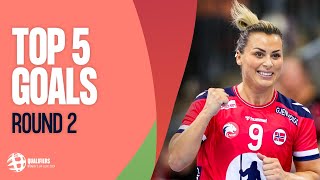 Top 5 Goals  Round 2  Womens EHF EURO 2024 Qualifiers amp EHF EURO CUP [upl. by Polik]