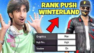 Dominating REGION PUSHERS In WINTERLAND With Full Max Graphics 😍  New Rank Season [upl. by Ihcekn]