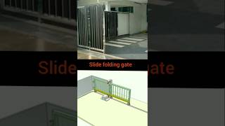 Slide folding gate shorts virals physics [upl. by Shelah398]