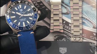 TAG HEUER AQUARACER GMT BATMAN FOR SALE ON EBAY [upl. by Huber]