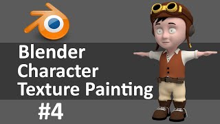 Blender Character Texture Painting 4 of 6 [upl. by Kipton33]