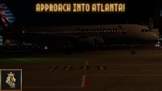 Xplane 11  VATSIM  Jedii3 Arrival Into Atlanta 225FPM [upl. by Aliahs]