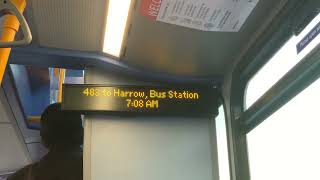 483 to Harrow Bus Station [upl. by Ecaroh]