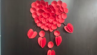 quotDIY Heart Wall Art Easy Paper Craft for Stunning Home Decorquot StepbyStep Guide [upl. by Hewitt]