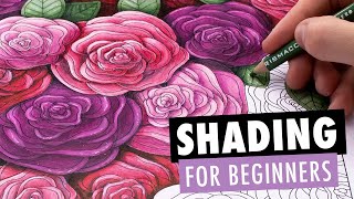 How to Draw Shadows with Colored Pencils Easy Shading Techniques for Adult Coloring Books [upl. by Simpkins]