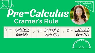 Cramers Rule with a 3x3 Matrix [upl. by Greenland817]