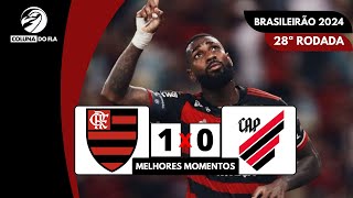 FLAMENGO 1X0 ATHLETICOPR  MELHORES MOMENTOS BRASILEIRÃƒO 2024 [upl. by Lairea]