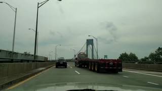 Verrazano Narrows Bridge UPPER LEVEL westbound  Interstate 278 [upl. by Ahtinak]