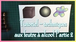 TUTORIEL  Feutres à alcool type graphit copic  PARTIE 2 [upl. by Tlevesor]