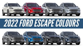 2022 Ford Escape  All Color Options  Images  AUTOBICS [upl. by Selby72]