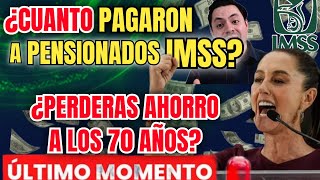 PENSION IMSS PAGO DOBLE🤑 ¿CUANTO DINERO RECIBIRÁN DE AGUINALDO💥¡NO PIERDAS TU DINERO😱 [upl. by Akcebar]