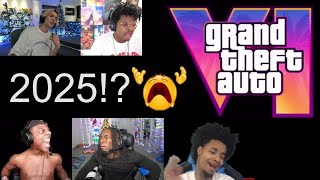 Streamers react cry to GTA 6 release date [upl. by Edecrem]