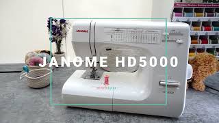 Janome HD5000 Heavy Duty Sewing Machine [upl. by Andy]