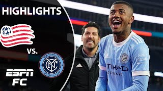 NYCFC knocks out New England Revolution on penalties after wild match  MLS Highlights  ESPN FC [upl. by Celinka504]