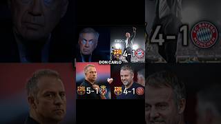 Hansi Flick vs Carlo Ancelotti 🥶🥵 shorts viralvideo funny trending football [upl. by Christalle]