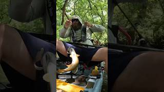 This Bite Was A DISASTER bigswimbait creekfishing kayakfishing [upl. by Barbee295]