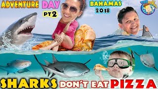 SWIMMING with SHARKS in BAHAMAS FUNnel Vision Exuma Excursion Tour from ATLANTIS Part 2 [upl. by Marlette996]