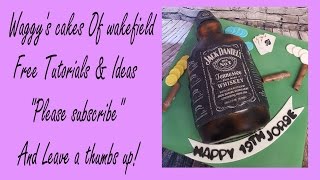 making a jack Daniels bottle cake [upl. by Armilda]