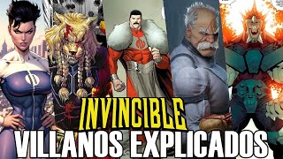 INVENCIBLE Los VILLANOS mas PODEROSOS EXPLICADOS [upl. by Arev931]