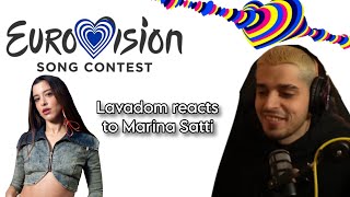 Lavadom reacts to Marina Sattis new song  Ζάρι  Eurovision 2024 🇬🇷  Lady Efi [upl. by Richmound]