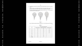 0610w19ms62 solution of IGCSE 061062 Biology Paper 6 ATP Extended O N 2019 ALA [upl. by Elokkin137]