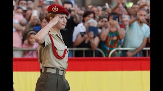 Acto de jura de bandera de la princesa Leonor en Zaragoza 071023 [upl. by Liatnahs]