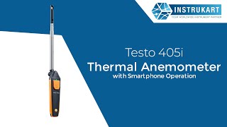 Testo 410i  Vane Anemometer with Smartphone Operation Instrukart [upl. by Maitund]