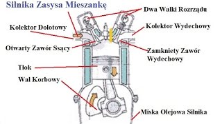 Opis Budowy Silnika Spalinowego  Fazy Pracy  Benzyna  DiaAut [upl. by Gage]