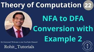 Lect22 NFA to DFA Conversion with Example  Design DFA from NFA with Example  Convert NFA to DFA [upl. by Flavius]