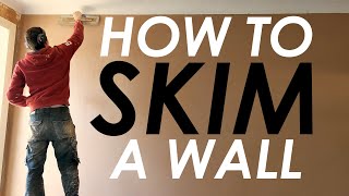 How To Plaster A Wall  Skim Coat Plastering Plastering Tutorial [upl. by Mukerji598]