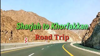 Sharjah to Khorfakkan Road TripLongest Tunnel in the Middle EastUAE Road Trip [upl. by Kristian521]