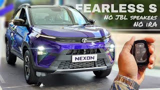 Tata Nexon Facelift Fearless Sunroof On Road Price List Mileage Features [upl. by Gnagflow]